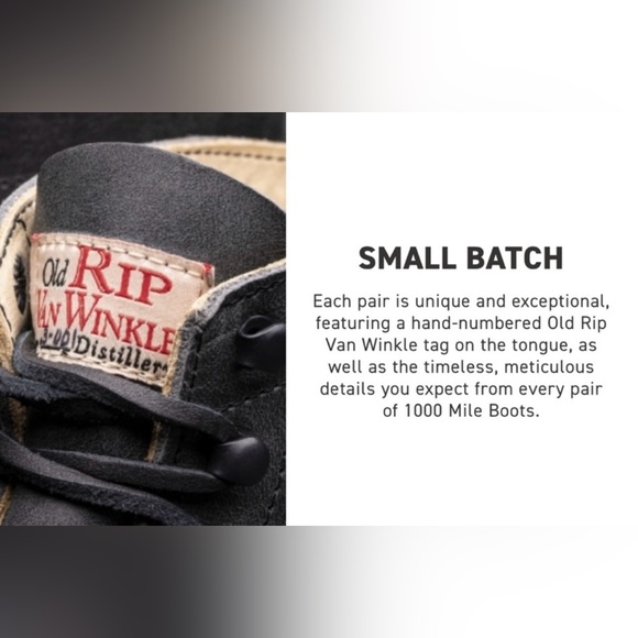 Wolverine 1000 Mile Boots X Rip Van Winkle II - 10.5D New In Box - Never Worn! - Picture 15 of 15